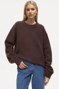 Round Neck Dropped Shoulder Sweater | Casual & Comfortable