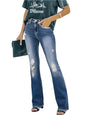 Distressed Bootcut Jeans with Pockets | Trendy & Comfortable