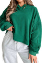 Exposed Seam Long Sleeve Hoodie | Trendy & Comfortable