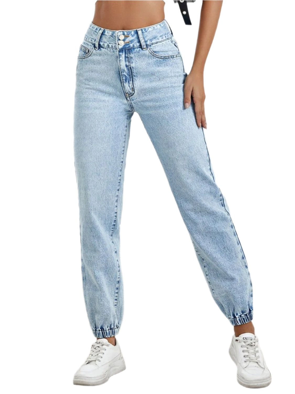 High Waist Jeans with Pockets | Stylish & Comfortable