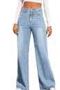 High Waist Wide Leg Jeans | Trendy & Comfortable Fit