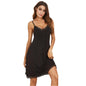 Lace Detail V-Neck Loungewear Dress | Comfort & Style