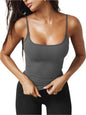 Scoop Neck Cami | Essential & Versatile in Dark Gray