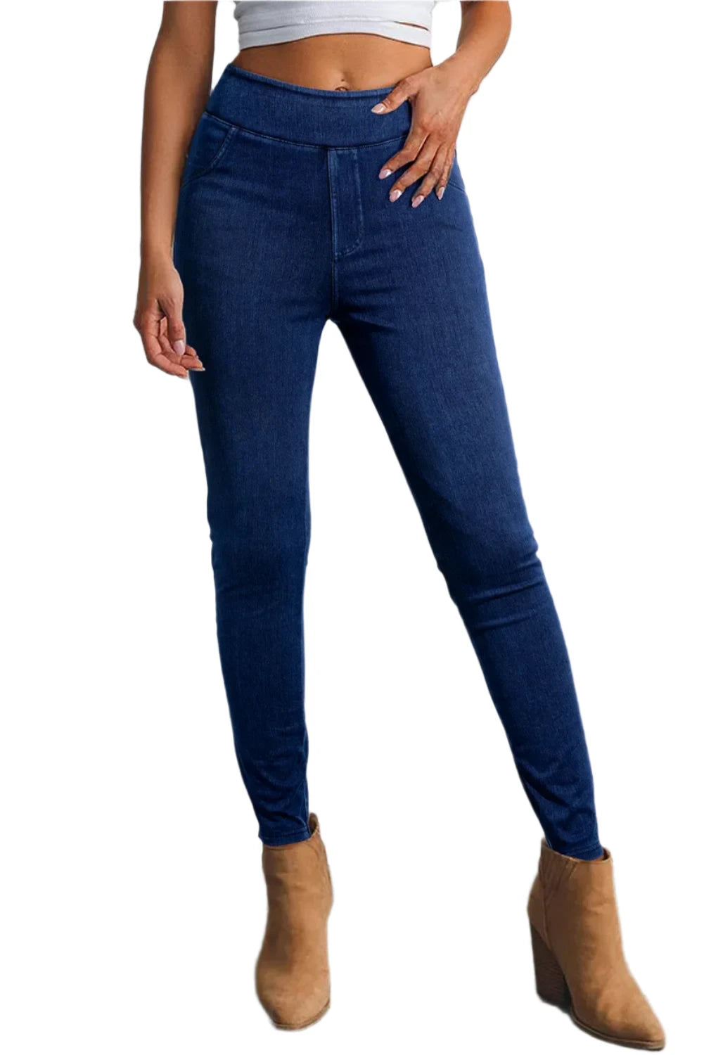 Skinny Jeans with Pockets | Sleek & Comfortable in Medium
