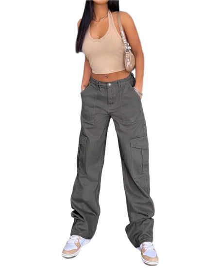 Straight Jeans with Pockets | Classic & Durable in Charcoal
