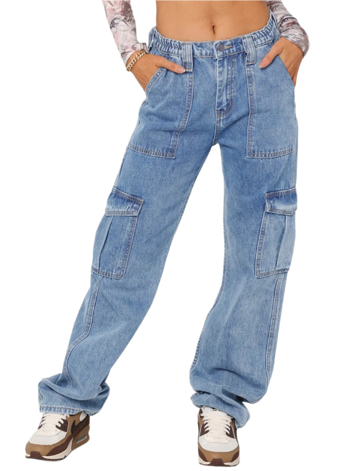 Straight Jeans with Pockets | Classic & Durable in Light