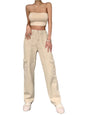 Straight Jeans with Pockets | Classic & Durable in Sand
